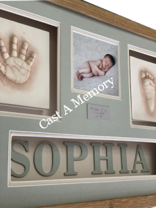 Baby clay print impression keepsake