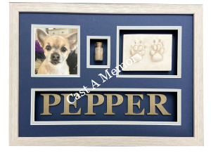 Dog paw print memorial gift