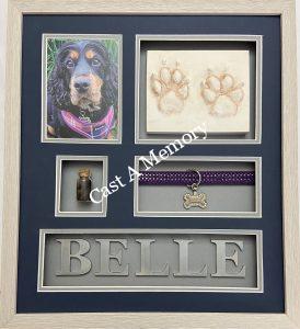 Dog memorial keepsakes