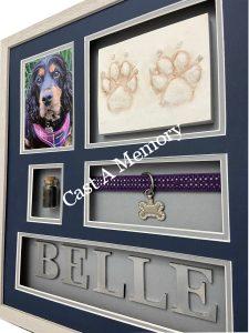 Dog memorial keepsake