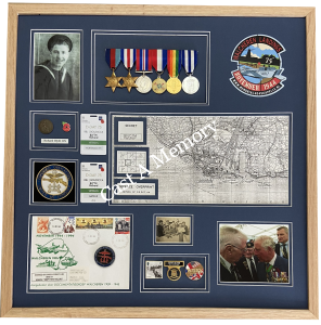 war medal framing