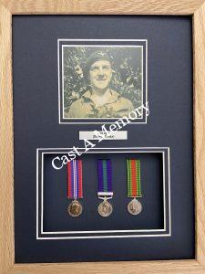 war medal framing