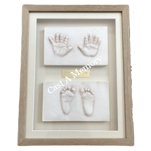 baby clay hands and feet framed